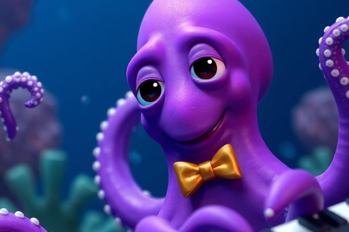 Ο Αντρέας ο χταπόδης και το πρώτο του τραγούδι