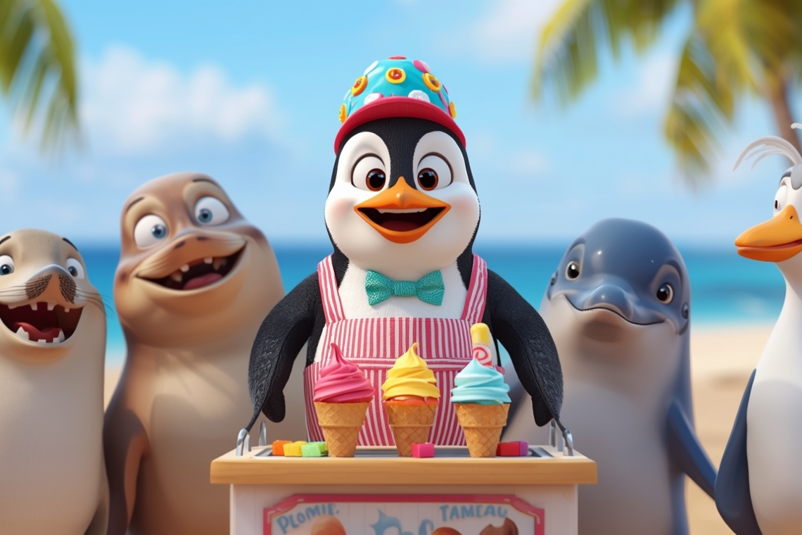 Ντίνος ο πιγκουίνος – Το παγωτό που έλιωσε