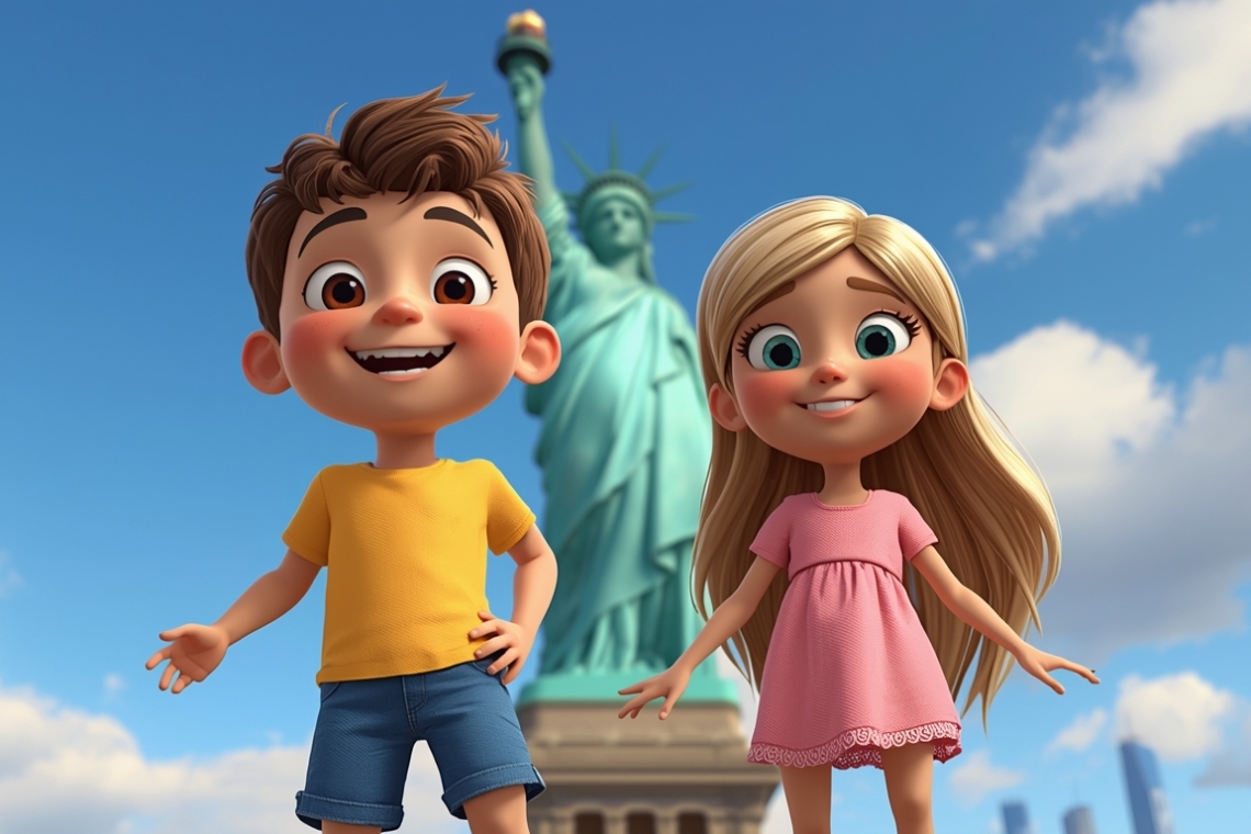 Ο Τζακ και η Τζίνη στο Άγαλμα της Ελευθερίας 