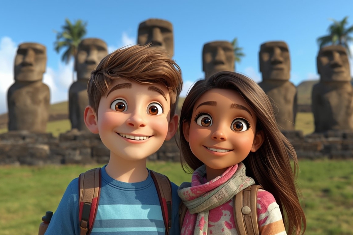 Ο Τζακ και η Τζίνη στα νησιά του Πάσχα