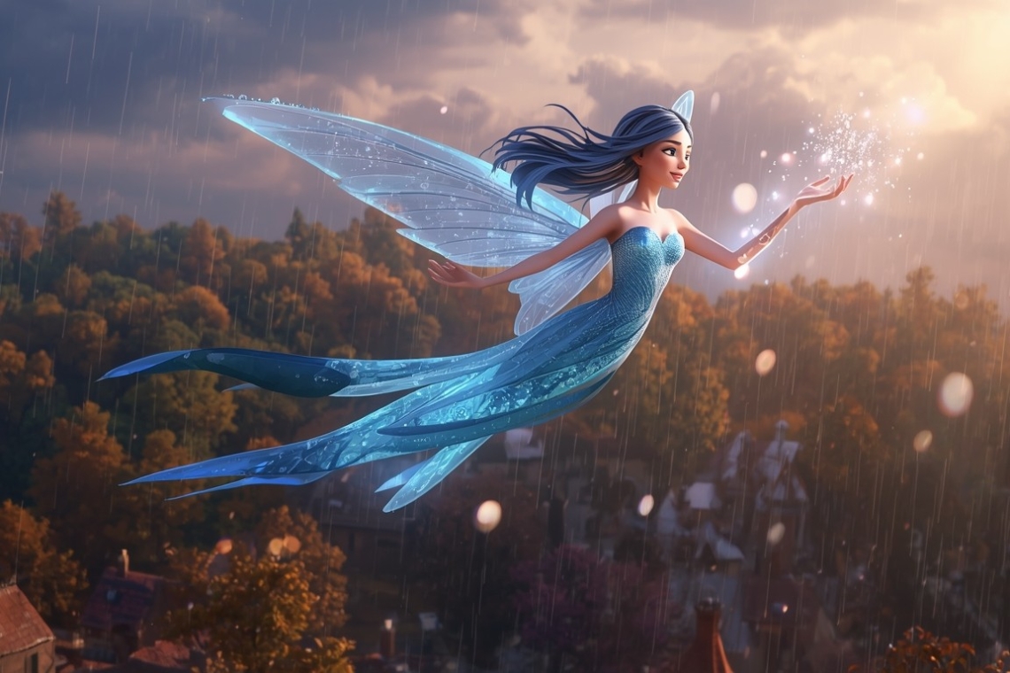 Νεράιδα Ρόη και η πρώτη βροχή του χειμώνα 