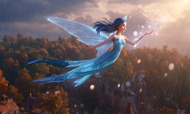 Νεράιδα Ρόη και η πρώτη βροχή του χειμώνα 