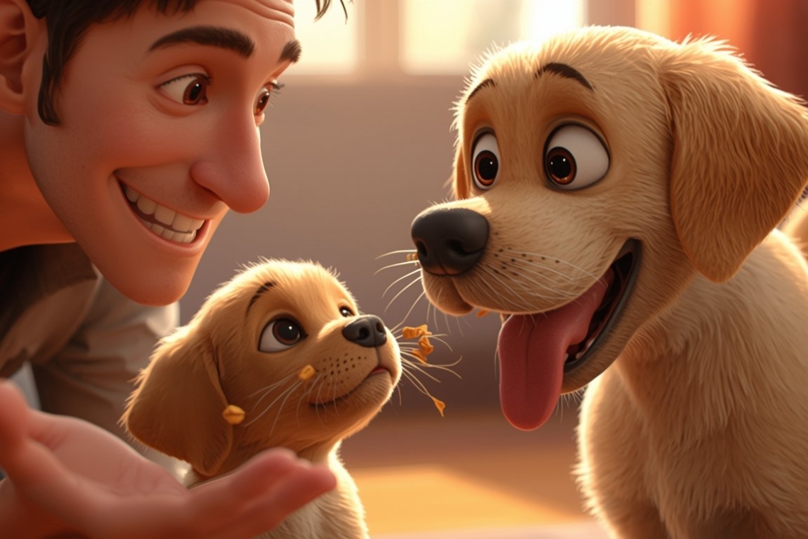 Ο Βασίλης και το φοβισμένο κουτάβι 