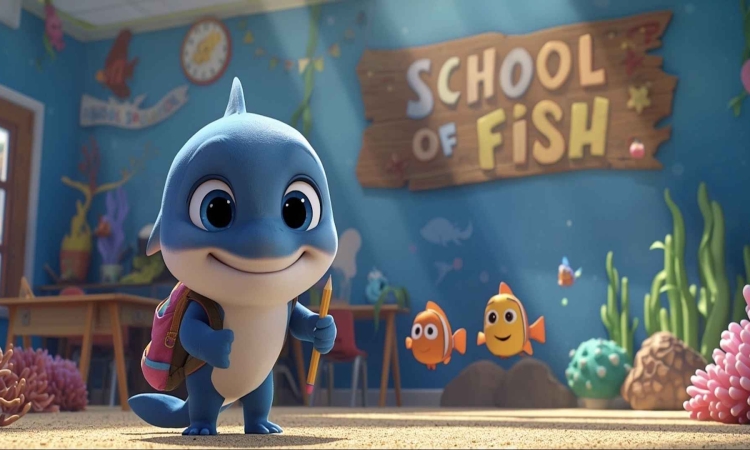 Ο Μπέμπης Shark και η πρώτη μέρα στο σχολείο 