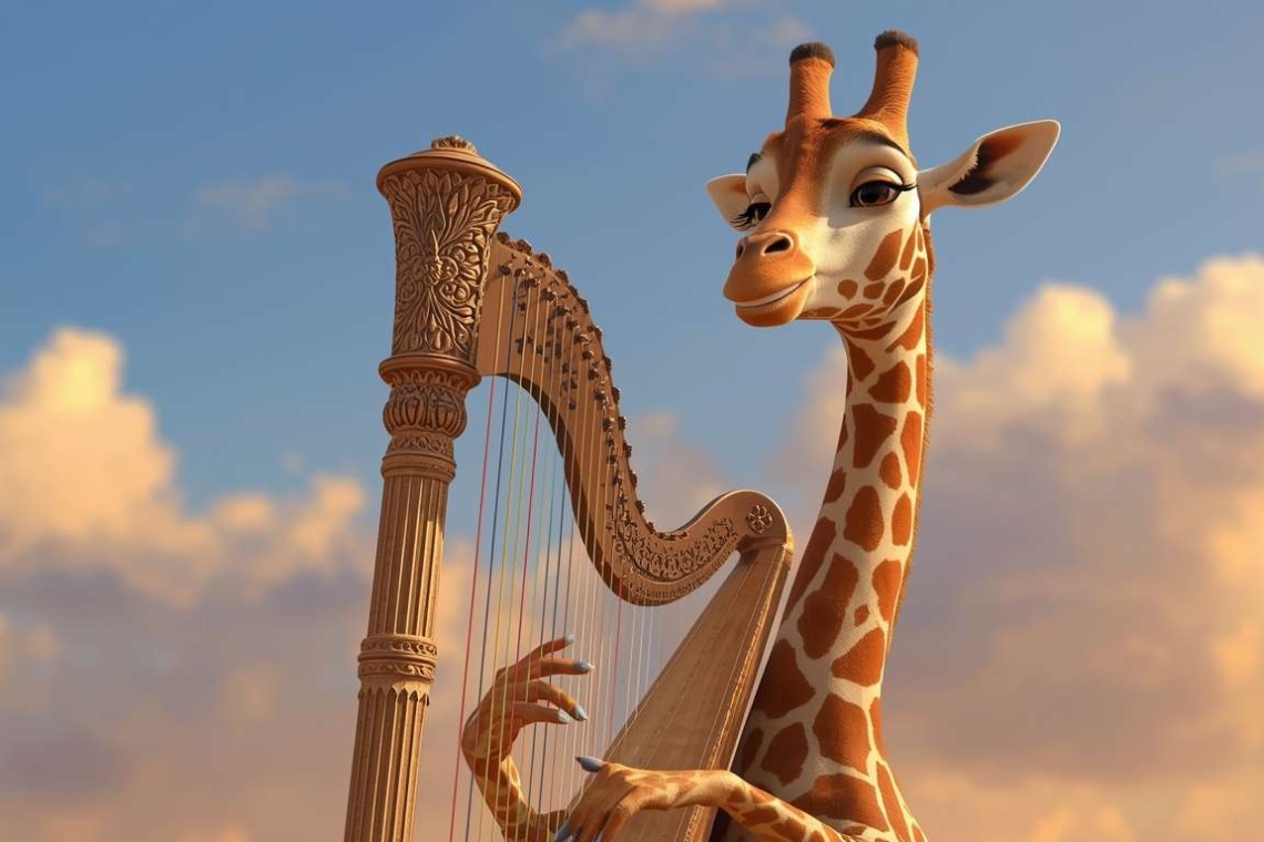 Νίνα: Η καμηλοπάρδαλη που έπαιζε άρπα