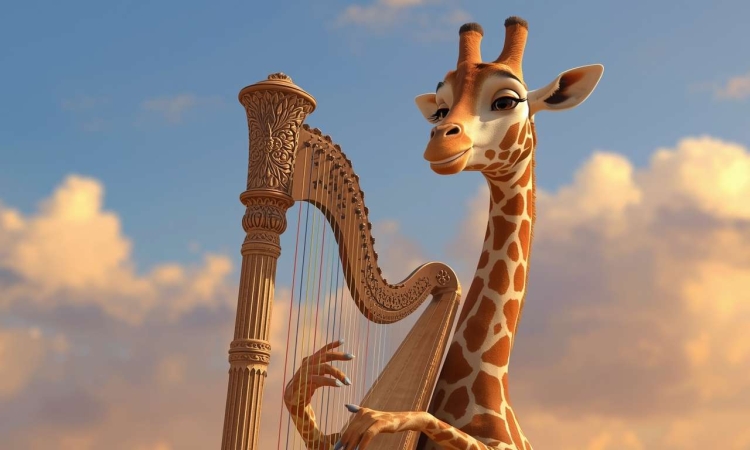 Νίνα: Η καμηλοπάρδαλη που έπαιζε άρπα
