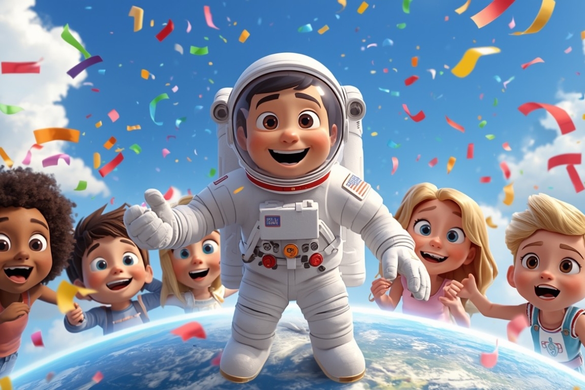 Χρωματίζω τον Νίκο τον αστροναύτη