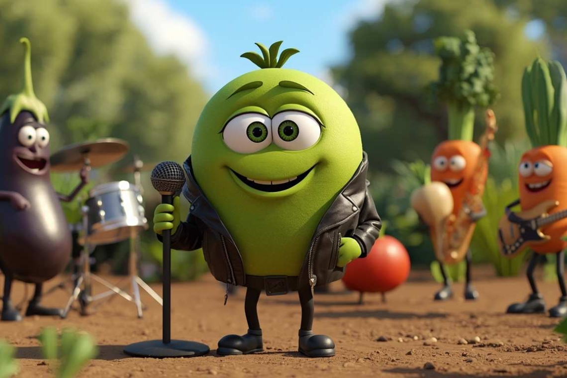 Ο Αρακάς ροκ σταρ και η μπάντα του κήπου 