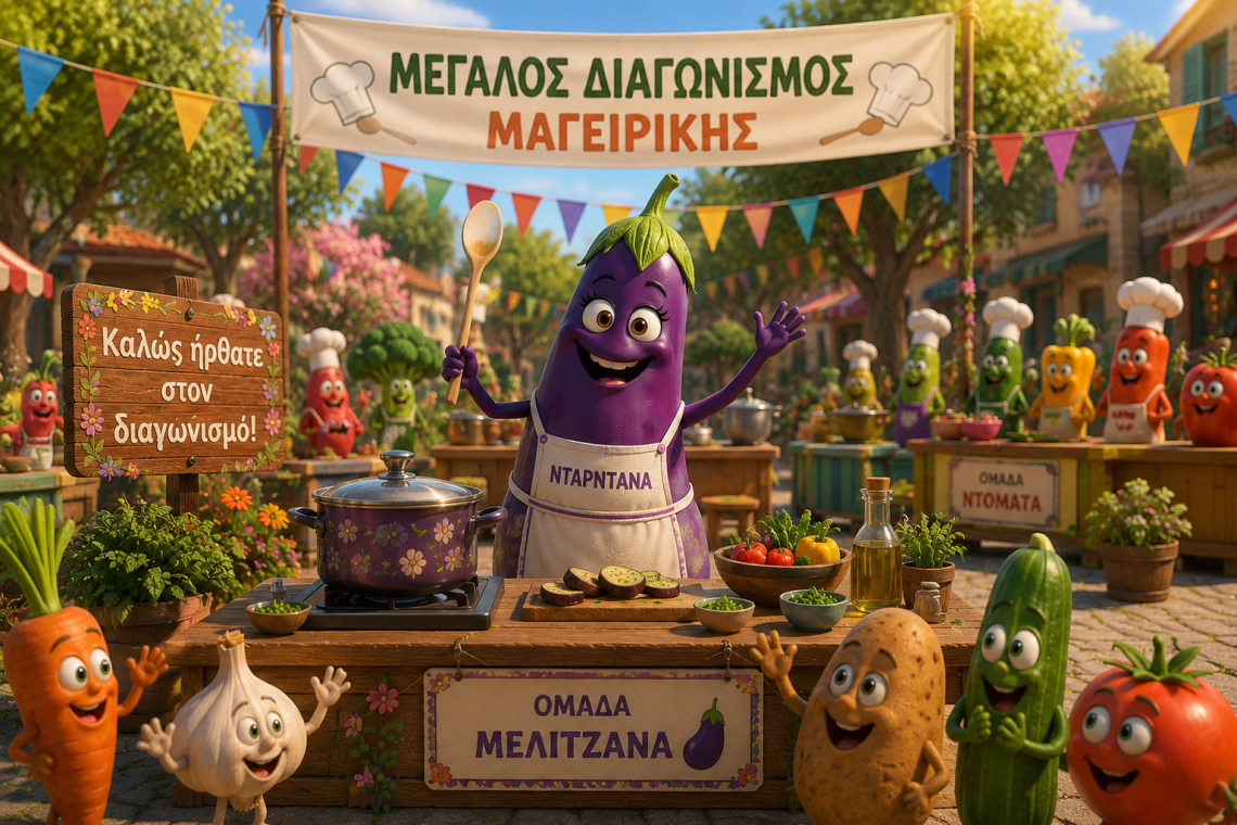 Η Νταρντάνα μελιτζάνα και ο διαγωνισμός μαγειρικής