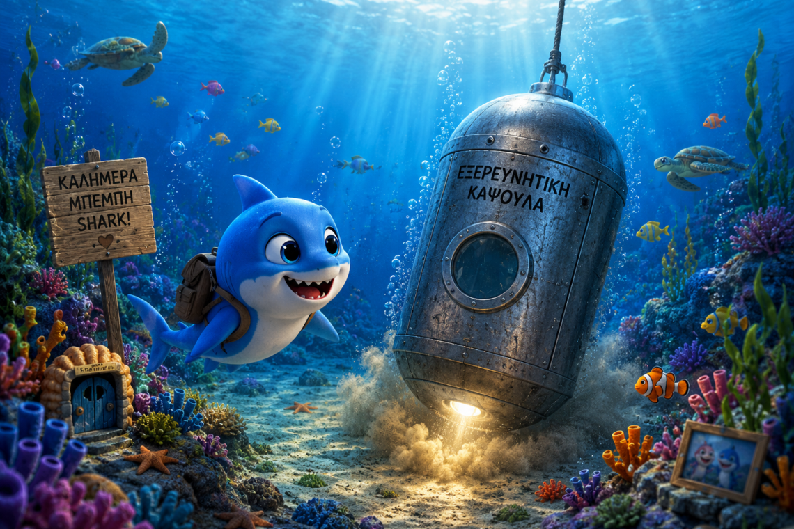 Ο Μπέμπης Shark και ο σταθμός των θαλάσσιων αποστολών